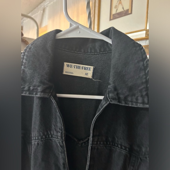 Free People Marla TrouserDenim Jumpsuit with pockets - Picture 7 of 9